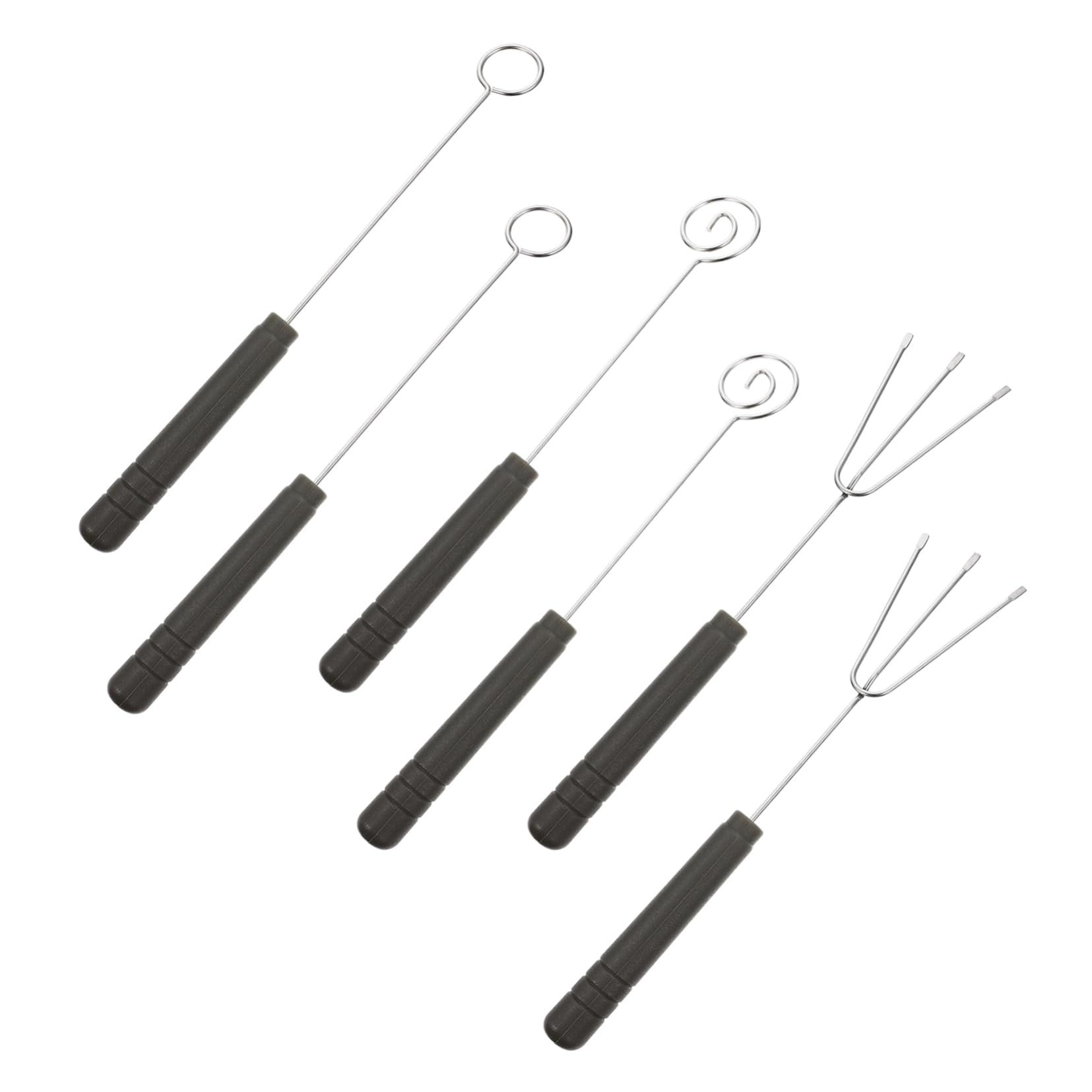 Ciieeo 6Pcs Fondue Fork Dipping Tools for Chocolate Cheese and Cake Decorating Comfortable Handle Easy to Clean for Fruits and Nuts