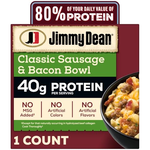 Jimmy Dean® Protein Breakfast Bowl Classic Sausage Bacon Scrambled Egg Frozen - 7.25 Oz
