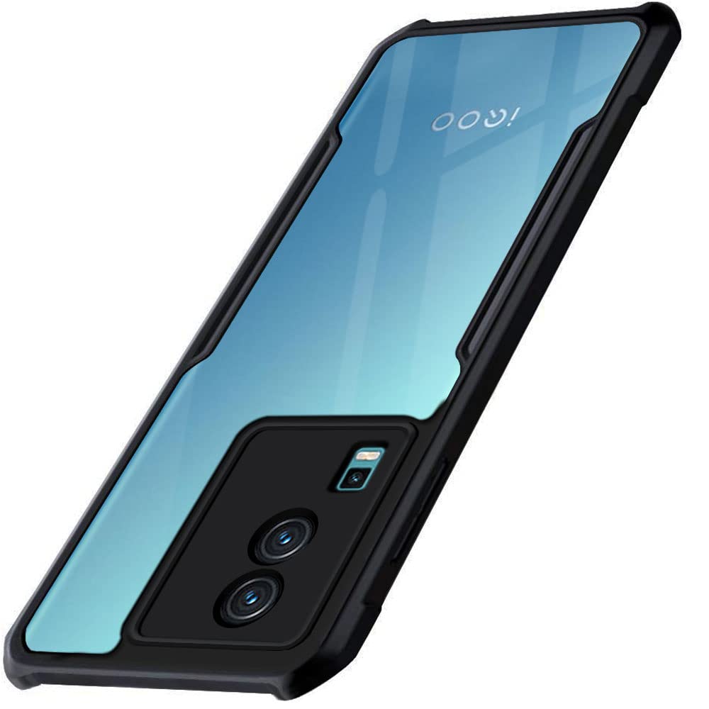 TheGiftKart Shockproof Crystal Clear Back Cover Case for iQOO Neo 7 / Neo 7 Pro 5G (360 Degree Protection | Protective Design | Transparent Back | PC, Black Bumper) (B0BVVYKTXD) Amazon Price History, Amazon Price Tracker