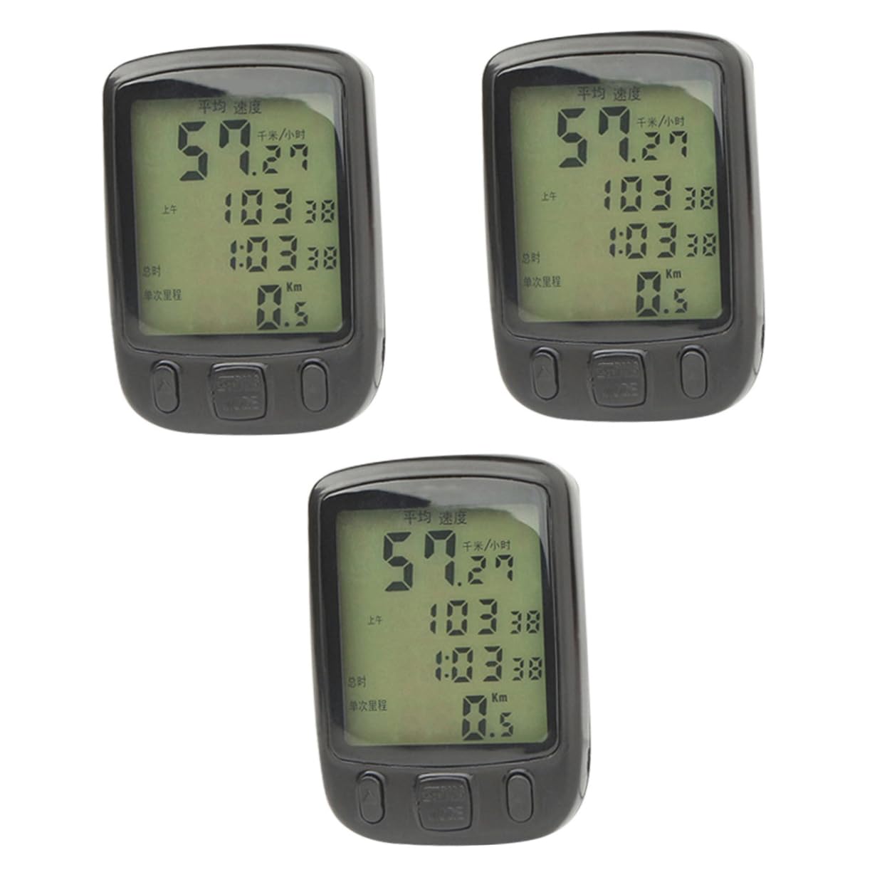 YARNOW 3pezzi Odometro Per Con Display Lcd Computer Per Mountain Bike Facile Installazione e Batteria Rimovibile Per Attività Outdoor