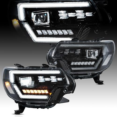VLAND LED Headlights For 2012 2013 2014 2015 Tacoma With Startup Animation and Sequential Turn Signal