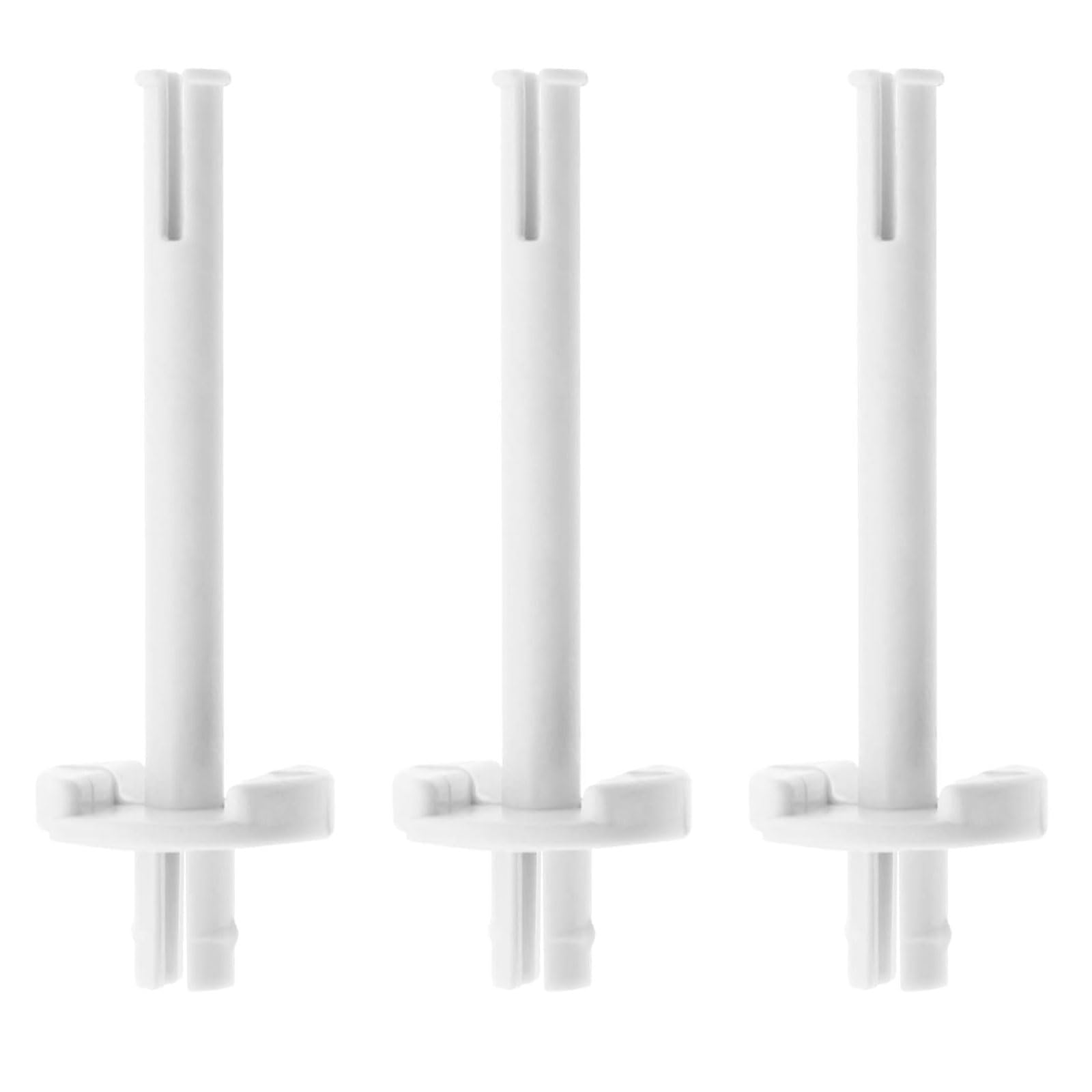 3 Pièces Broches de Bobine pour Machine à Coudre, Compatible Toyota RS2000, Porte-Bobine Blanc en Plastique (6x2 cm) Accessoires Cadre de Navette, Pièces de Rechange pour Machines
