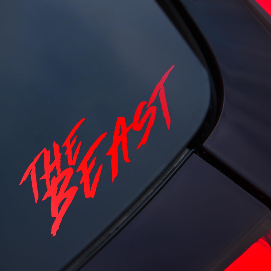 "THE BEAST" Windshield Decal Sticker - 22 Inch Vinyl Lettering For Cars & Trucks - View #10