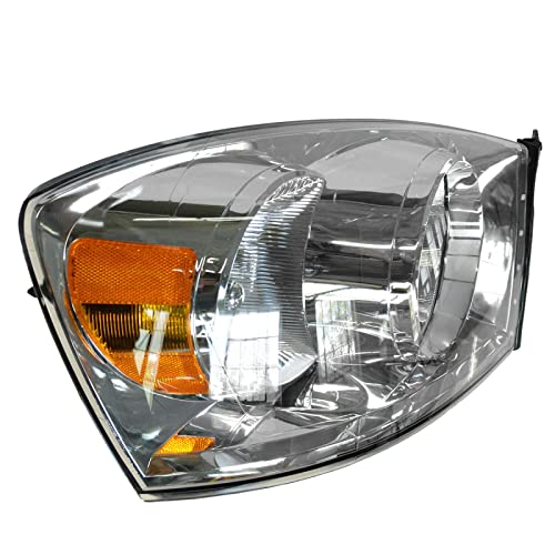 Image of TRQ Passenger Side Headlight Assembly Compatible with 2007-2008 Dodge Ram 1500 2500 3500 CH2503180
