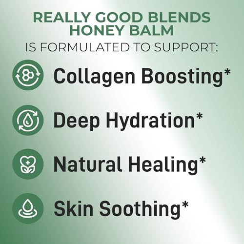 Really Good Blends - Tallow Honey Balm, Organic Body Butter, Grass-Fed Beef Tallow for Skin, Soothing All-Natural Moisturizer for Body and Face | Made in USA - 2 oz (Vanilla Orange)