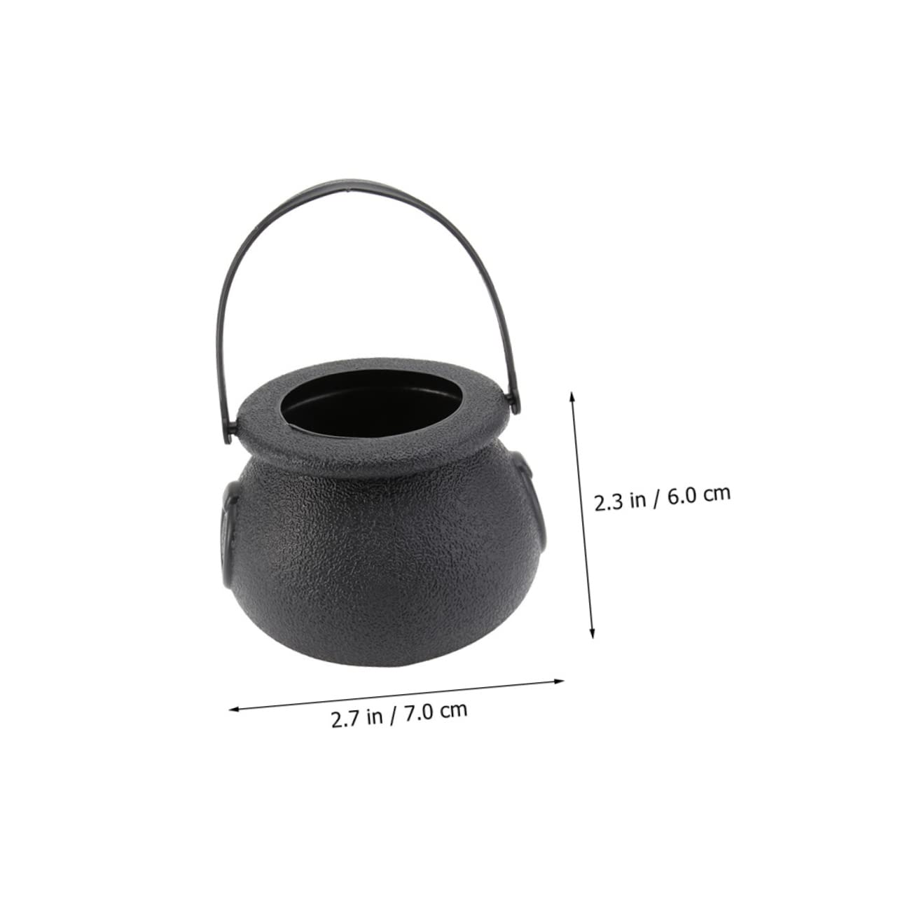 PRETYZOOM 10Pcs Halloween Skull Design Candy Bucket Novelty Treat Storage for Halloween Decoration for Home Party Use