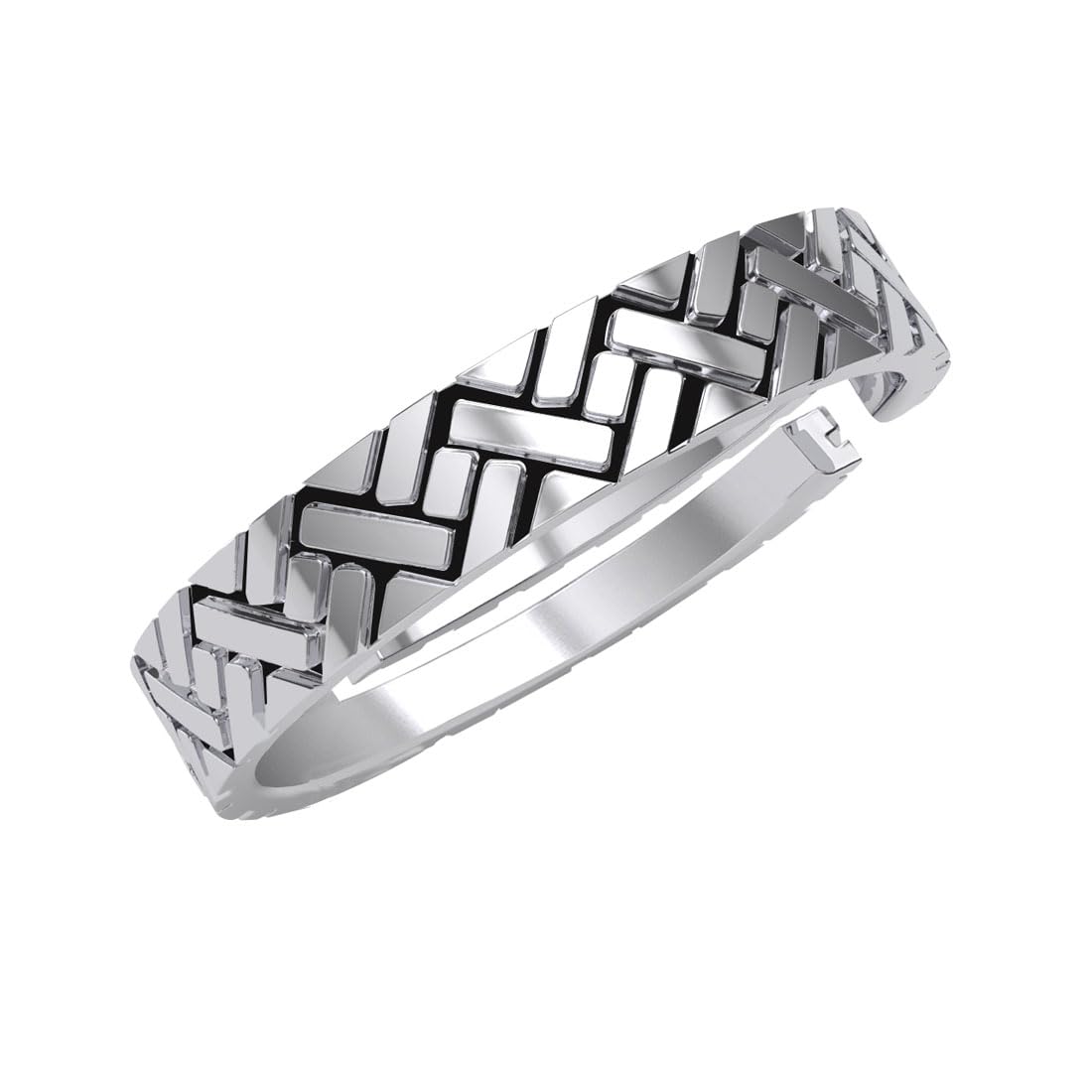 Pure 925 Sterling Silver Oxidised Cross Men Ring |Size Adjustable | Gift for Men & Boys