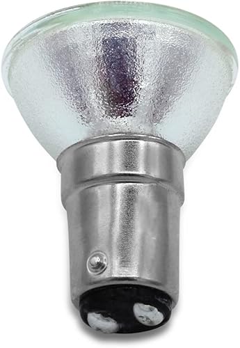 Miniatura 2 de Technical Precision Repuesto para bombilla halógena Ushio 1000607 de 20 W 12 V con base de bayoneta BA15D DC  MR11 2950K reflector blanco cálido