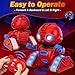 Imagen de Ophy Robot Niños Juguetes Recargables y Proyectables RC Robot con Ojos LED y Música Juguete RC con Sensor de Gestos para A Partir de 3 4 5 6 7 8 9 10 años Regalo Azul Rojo Víspera de Todos los Santos