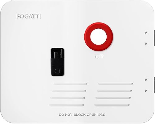 Miniatura 11 de Calentador de agua FOGATTI RV sin tanque, 66,000 BTU máximos, calentador de agua caliente para RV, tanque de mezcla incorporado, puerta negra