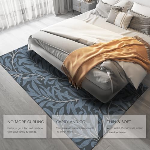 Carpette lavable feuilles de saule pour décorer un café