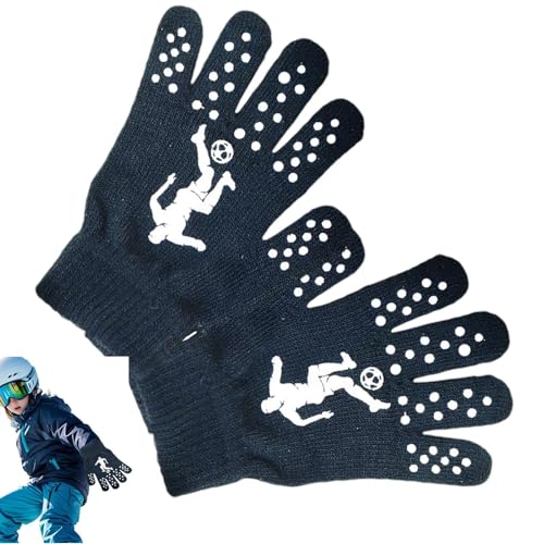 Guantes de punto para niños ZH1YFD: mitones elásticos y cálidos para invierno 2