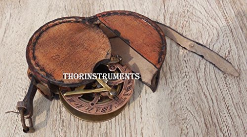Brass Sundial Compass - Pocket Sundial -Brass Antiques West London Th08895 Rustic Vintage Home Decor Gifts #TOP3