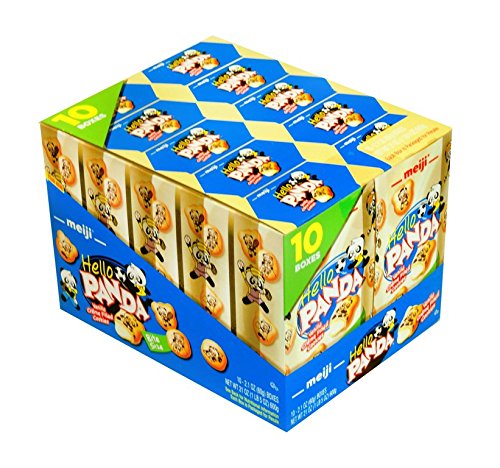 Meiji Hello Panda Biscuit With Vanilla Cream, 10 Count (COOKIE&CRACKER - SNACK SIZE)