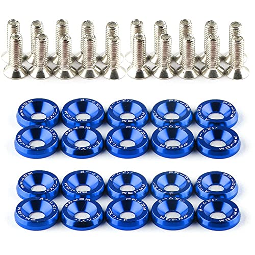 20Pcs/Set Bumper Fender Washers Engine Bay Dress Up Bolts Fasteners M6