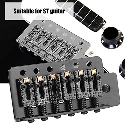 VGEBY Conjunto de ponte tremolo para guitarra Stratocaster Tremolo com rolo de ponte Vibrato para gu