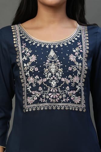 Image of Aurelia Embroidered Short Kurti for Women