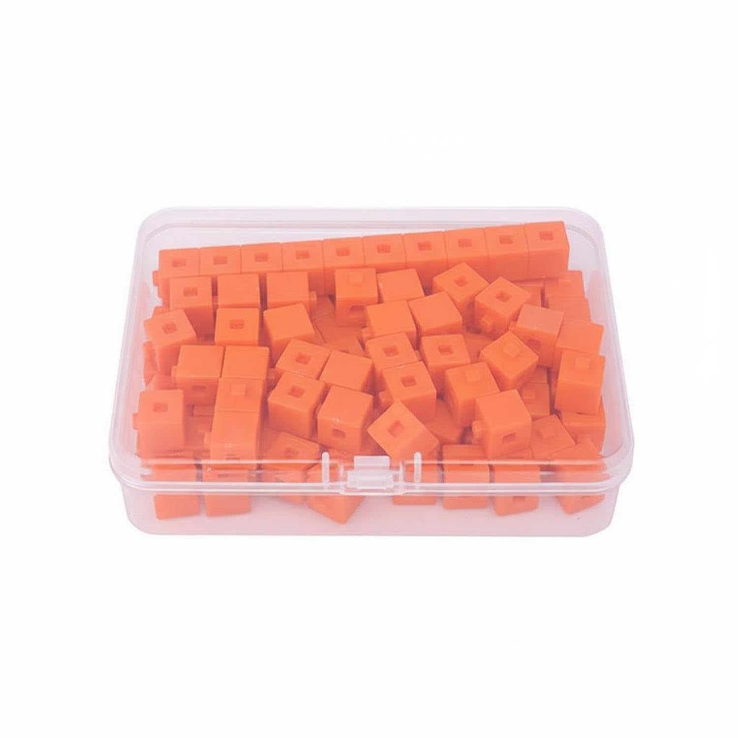 300 Pieces Connecting Math Cubes Develops Science Skills Math Linking Cubes Connecting Counting Blocks Easy to Connect, Orange, 100 Pieces | Mathematics | Educational-image-36