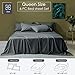 Shilucheng 100% Viscose Derived from Bamboo_ Sheets Queen Size 6pcs - Ultra Cooling & Silky Soft Bed Sheets, 16