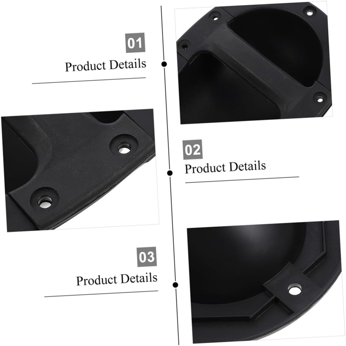 4Pcs Durable Speaker Handle Replacement Comfortable Grasp for Easy Carrying Fits Various Speakers and Sound Boxes Sturdy and Reliable Design for Amplifiers and Cabinets