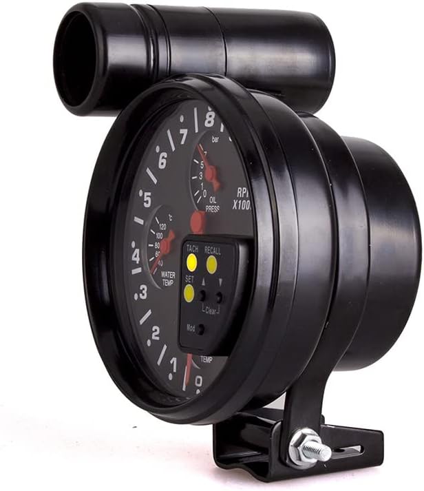 Tachometer Gauge,5" 12V Automotive Replacement Tachometers 0-11000 RPM w/Shift Light,Oil/Water Temperature Pressure Gauges RPM Tachometer for Car 4/6/8 Cylinder Engines