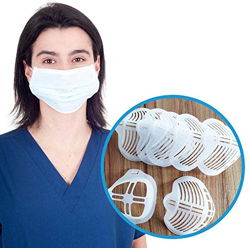 3D Face Cover Bracket, Face Inner Support Frame Lipstick Protector Ideale Makeup Saver Zachte siliconen Herbruikbare… - Afbeelding 8