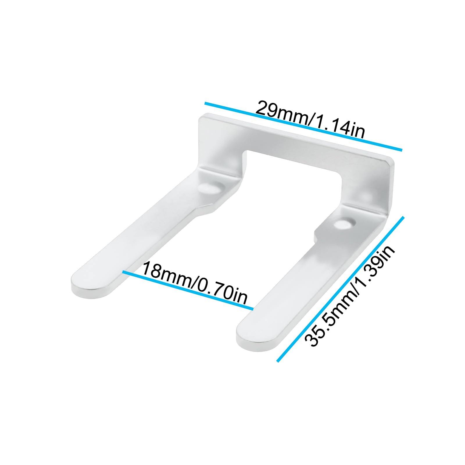 eMagTech 2pcs Pressure Jet Washer Metal Fork Clamp 9.039-148.0 Compatible with Karcher K1 K2 K3 K4 K5, Silver - Image 4