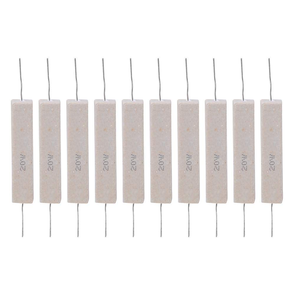 Résistance Aluminium 100W 1 Ohm - Lot De 8 - Montage Sur Châssis - Doré - Pour éclairage, Audio, Contrôle Industriel - 12