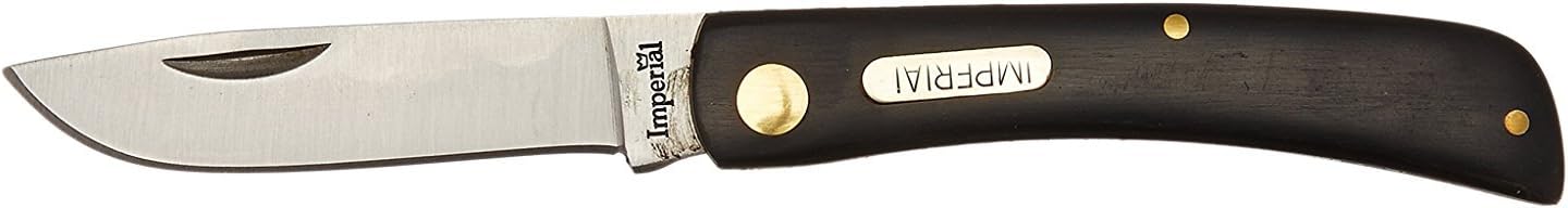 Imperial IMP22 Black Folding Pocket Knife for Outdoor, Outdoor Survival, and EDC