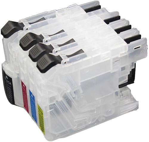 Miniatura 3 de UniPrint LC203 - Cartucho de tinta recargable vacío compatible con impresora Brother MFC-J460DW J480DW J485DW J680DW J880DW J885DW con chip ARC