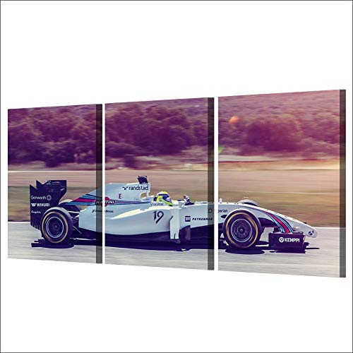 Tableau Triptyque Voiture de Sport Peinture Toile Impression HD