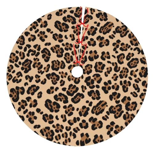 Vvtdesa Leopardenmuster Weihnachtsbaumrock 76,2 cm Durchmesser