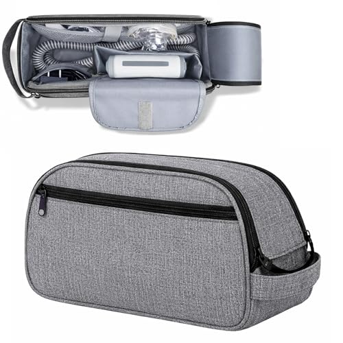 CPAP Travel Bag Portable Carring Storage Bag Case for AirMini CPAP Machine Accessories Dual Zipper Padded Protection