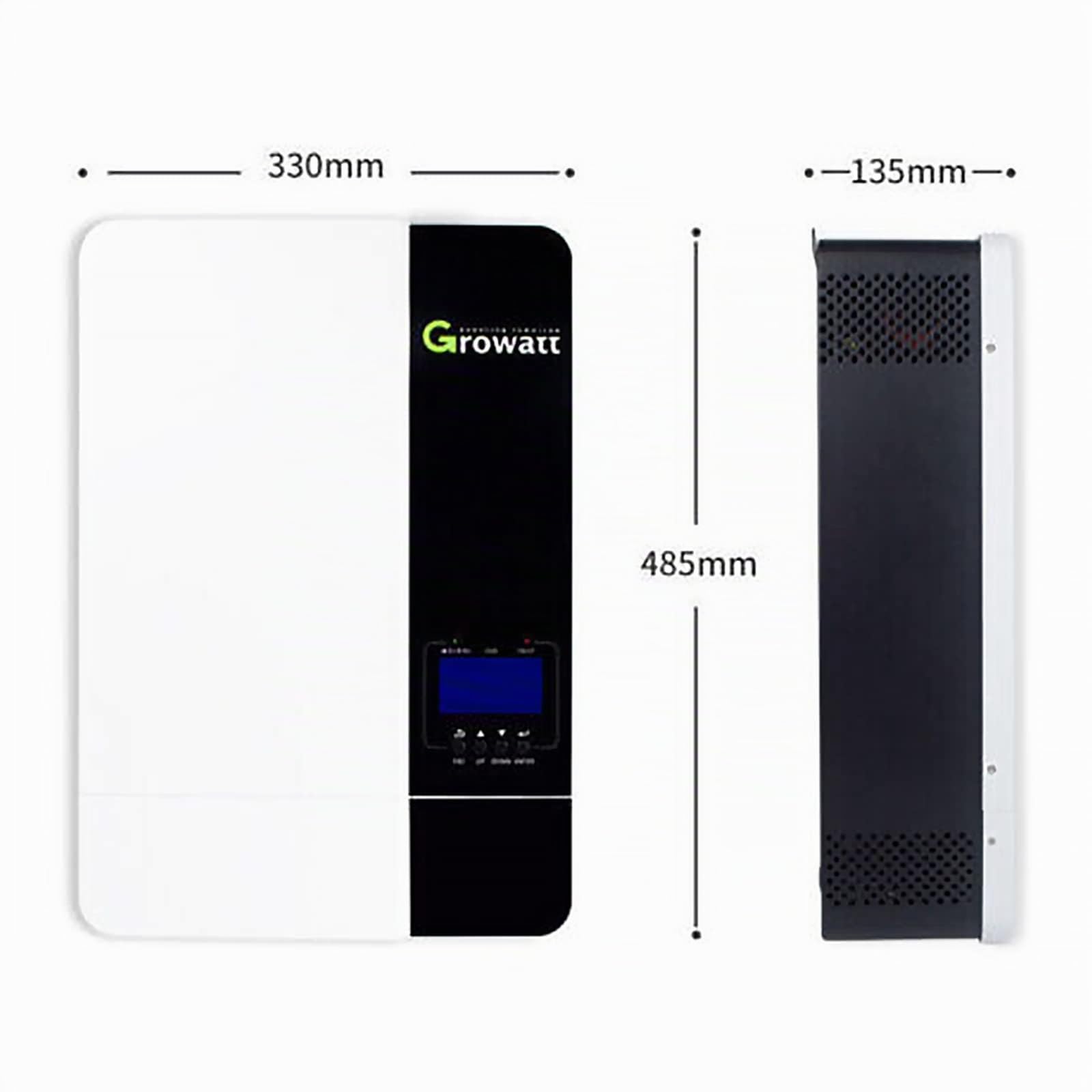Growatt - Inverter solare ibrido SPF 5000 W, 48 V CC a 230 V AC, regolatore di carica solare MPPT integrato off-grid e supporta 6 inverter in parallelo