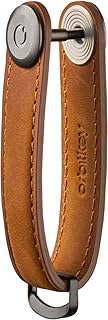Orbitkey Crazy Horse Leather Key Organizer | Holds up to 7 Keys, Chestnut Brown