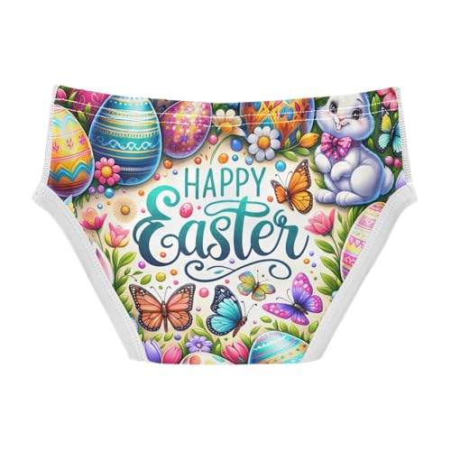 ODAWA Happy Easter Colorful Eggs Toddler Cotton Underwear, Toddler Boys Underwear 2T2
