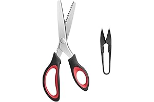 Razor-Sharp Pinking Shears: Precision Zig Zag Cutting for Crafting Excellence