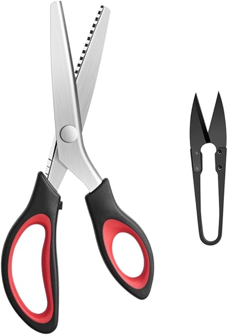 Amazon Co Jp ピンキングハサミ 鋸歯状 コンフォートグリップハンドル プロフェッショナル ドレスメイキング 裁縫 手芸 ジグザグカット ハサミ 多くの種類の生地や用紙に適用 9インチ ホビー Amazon Co Jp ピンキングハサミ 鋸歯状 コンフォートグリップハンドル プロフェッショナル ドレスメイキング 裁縫 手芸 ジグザグカット ハサミ 多くの種類の生地や用紙に適用 9インチ ホビー