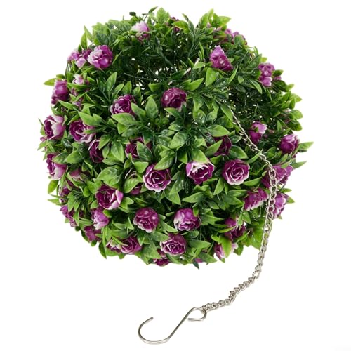 Boules de fleurs roses pour décoration de plafond et de mur, parfaites pour les célébrations (F 25 cm)