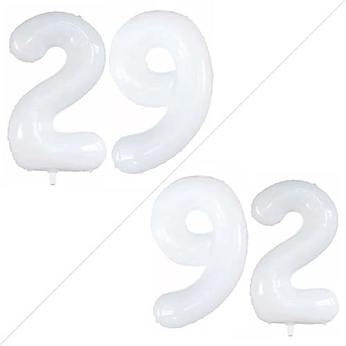 Miniatura 265 de GOER Globos con el número 40 para decoraciones de fiesta de cumpleaños número 40, globos de helio de aluminio jumbo de 42 pulgadas para 40