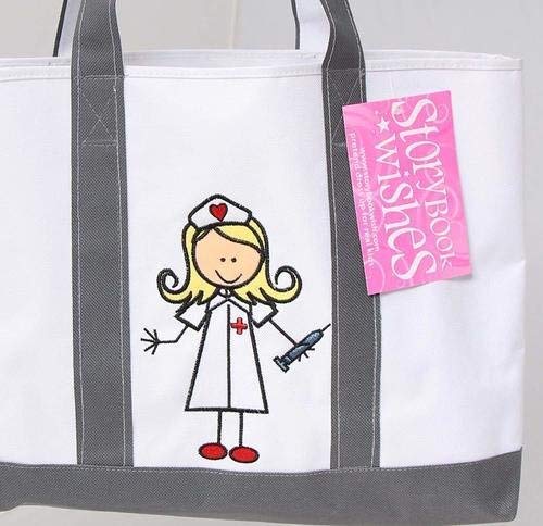 Kids Small Embroidered 15" x 10" Nurse Tote Toy Bag3