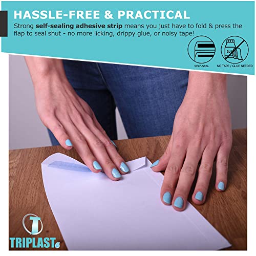 Triplast 50 x C4 White Self Seal Security Envelopes (Size: 324x229mm) | Fully Opaque, Self Sealing & Printer Safe Mailing Paper Envelopes | Ideal for Everyday Home, Office & Commercial Use - Image 4