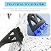 NYTKL 31.5" Ice Scraper and Extendable Snow Brush, 360° Rotating Brush Car Snow Scraper with Ergonomic Foam Grip, 3-in-1 Detachable Winter Ice Removal Tool for Car Window Windshield (Blue)