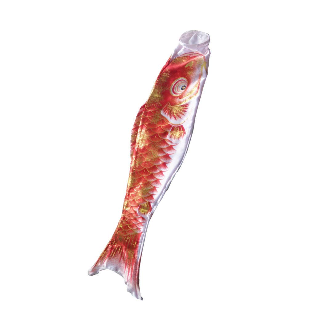Happyyami Japanese Carp Flag Japanese Koinobori Windsock Nobori Streamer Flag Home Boat Decor Hot Stamping Carp Fish Flag Red Dec