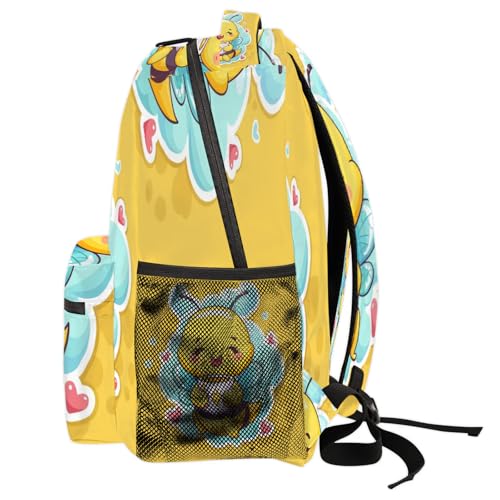 Sac à dos abeille grand format : protégez votre ordinateur avec style