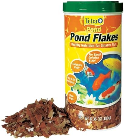 Tetra Pond Flakes Fish Food for Small Koi & Goldfish, 6.35 oz - 3
