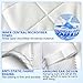 3 Ply Thick Microfiber Lens Cleaning Mat for RGP Ortho K Lenses Anti Slip Super Absorbent Lint Free Washable with Hanging Loop for Glasses Screens Camera - White