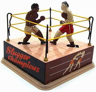 Tin Toys Nostalgic Theme Personality Decoration Creative Gift MS381 Wind Up Toy Boxer Vintage Collectible Kids Gift