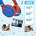 MIDOLA Kids Headphones Wireless Bluetooth 5.4 68H Play Time Volume Limit 85/94dB Over-Ear Foldable Headset,Type-C Fast Charging,with Wired Aux Mic for Toddler Boy Girl Pad Tablet Blue