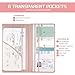 JUSTTOP 2Pack Car Registration and Insurance Holder,Car Document Holder for Cards License with Magnetic Shut,Vehicle Glove Box Car Organizer for Documents, Cards, License(Pink)
